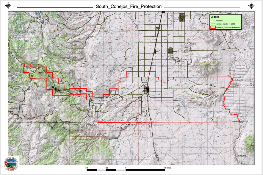South Conejos FPD Map image
